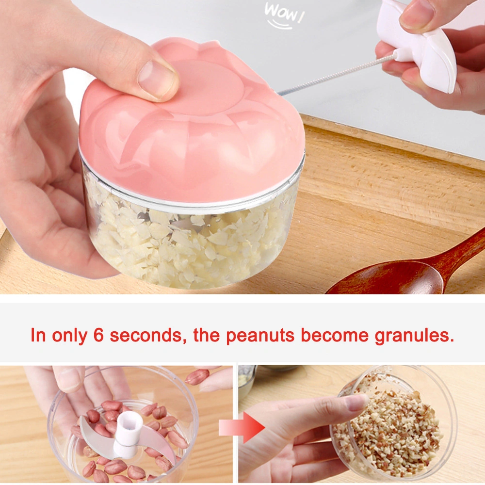 Youmex Manuel Sarımsak Dilimleyici, Ev Kullanıma Çok Fonksiyonlu Sebze Kesici, Baharat Ezici, 170ml Kapasite, Paslanmaz Çelik İç, 9x7cm Küçük Boyut Çok Renkli