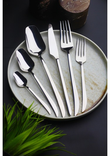 Nirvana 6 Kişilik 36 Parça Çatal Kaşık Bıçak Takımı Metal