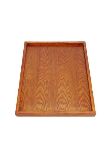 Servis Tepsisi, Dikdörtgen Ahşap Çay Tepsisi Otel Ev Mutfak Tepsileri Atıştırmalık Tepsisi Kahvaltı Tepsisi Gıda Saklama Kabı 36 27cm