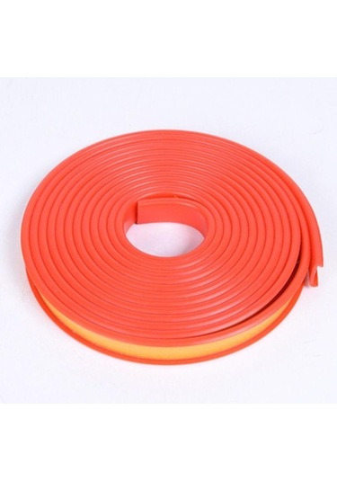 Novahub Kırmızı Tutkal Kendinden Yapışkanlı Yumuşak U Şekilli Boş Tutma Kenar Bantlama Trimli Dolap 12mm Kırmızı