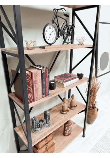 Tanraf Erciyes Lüks Kitaplık Atlantik Çam