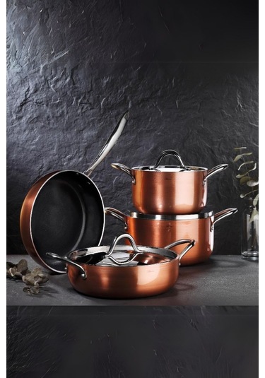 Brioni Copperfield 7 Parça Tencere Seti