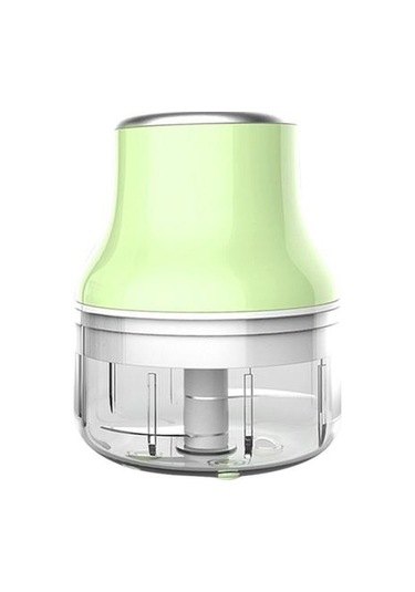 Ev Elektrikli Mini Sarımsak Masher Paslanmaz Çelik Meyve Ve Sebze Kıyıcı Et Öğütücü Yeşil, 100ml Açık Kahverengi