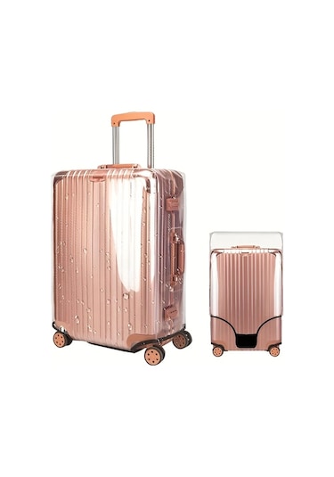 Chuangyinshop Su Gezgin 20 Inç Pvc Su Geçirmez Şeffaf Bavul Kılıfı Koruyucu