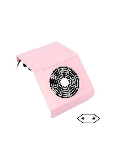 Besthome1 40w Güçlü Emişli Pembe Tırnak Tozu Toplayıcı, Ab Fişli, Kolay Temizlenebilir, Düşük Sesli Manikür Cihazı
