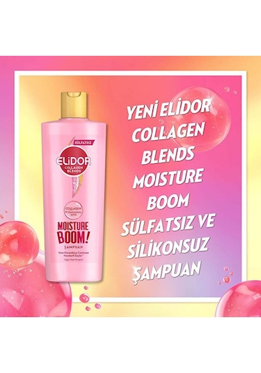 Elidor Collagen Blends Yoğun Nem Terapisi Sülfatsız Şampuan 350 ML