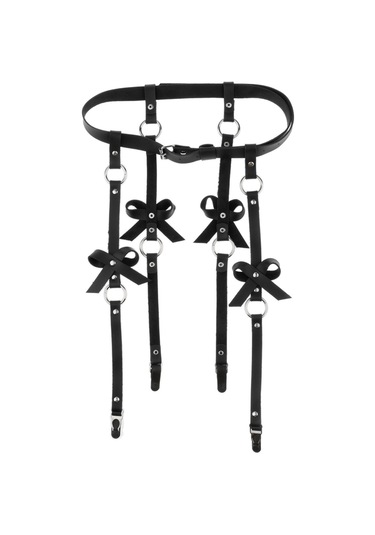 Suntek Kadın Punk Deri Ayarlanabilir Vücut Koşum Bel Siyah-r Siyah R Çok Renkli