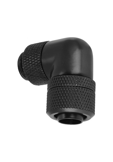 Kangvka Bilgisayar Su Soğutma Fittingi - Bakır Nikel Kaplama 90 Derece Dik Dirsek - G1/4 İçi Dişli, Kolay Kurulum, Dayanıklı Siyah