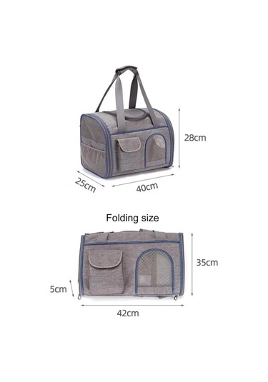 Jokmae Fermuarlı Katlanır Köpek Çantası