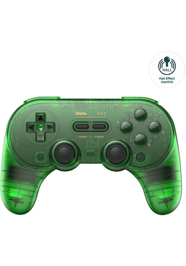 8bitdo Pro 2 Bluetooth Controller Kablosuz Hall Effect Oyun Kolu Switch/switch 2,pc,android,Apple Uyumlu,macos,jade Yeşil Edition
