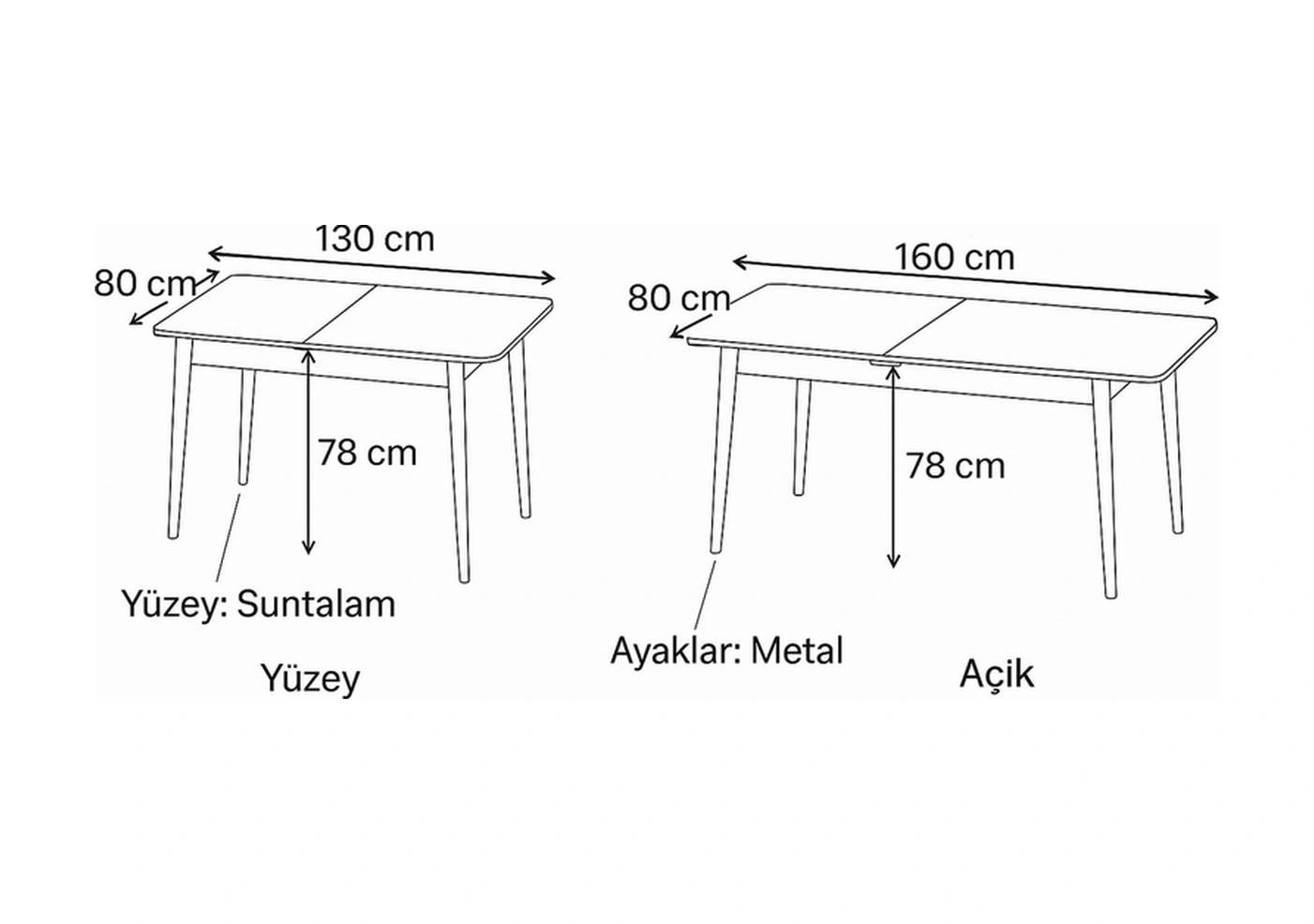 Dengema Berlin Açılır Dikdörtgen Masa Traverten, Kapuçino Ayak, 80 130 160 Cm Sandalyesiz, 4 6 Kişilik Traverten Desen - Kapuçino Ayak Dengema Berlin Açılır Dikdörtgen Masa Traverten, Kapuçino Ayak, 80 130 160 Cm Sandalyesiz, 4 6 Kişilik Traverten Desen - Kapuçino Ayak