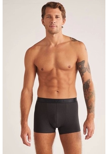 Kom Luca Erkek Boxer Siyah