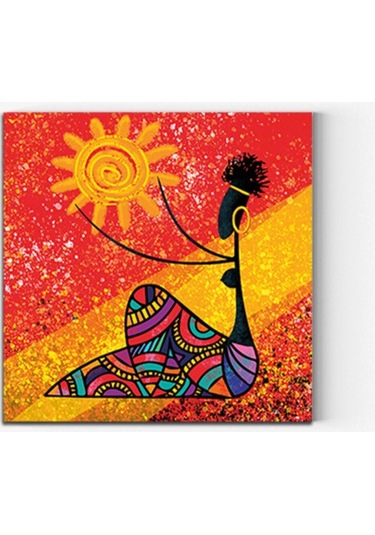 Afrikalı Kadın Ahşap Tablo 4mm