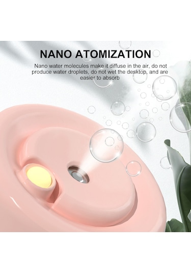 Dianziye Yeşil Usb Nemlendirici, 180ml Hacimli, 4-8 Saat Buhar Süresi, Islak Işık Gece Lambası, Akıllı Kuru Isınma Koruması, Ev/ofis/araç İçin