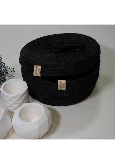 Zengin Design Home Zengin Supla Ekmek Sepeti Siyah