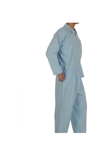 Caretex EH-38 Bacak Fermuarlı Alzheimer Erkek Hasta Tulumu L