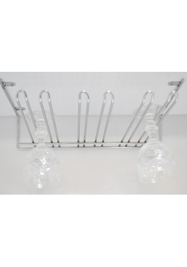 Krom 3 Bölmelı Bar Kadehlik Bardaklık