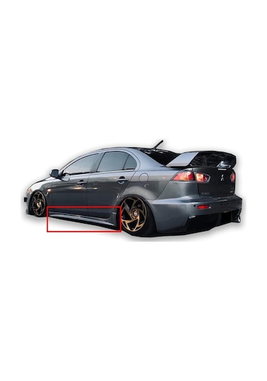 Mitsubishi Lancer 2009 Sonrası Evo 10 Yan Marşpiyel Seti Plastik Uyumlu