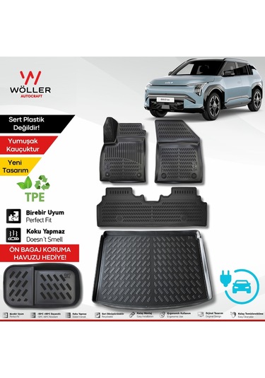 Kia Ev3 Paspas Bagaj Havuzu Set 2024 Sonrası Uyumlu 3d Wöller Ultraflex Set