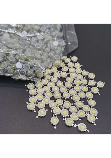Novahub Lamba Çipi 3.2-3.6v Dıy Led Spot Led Cob 10-50 Adet Mini Led Ampul 1w 3w Sıcak Beyaz 3w 50pcs