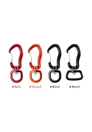 Leezsing Alüminyum 7075 Kayar Çapa, 200kg Dayanım, 360 Döner, Eğlence/ev/spor İçin Kilitli Kanca Turuncu Çok Renkli