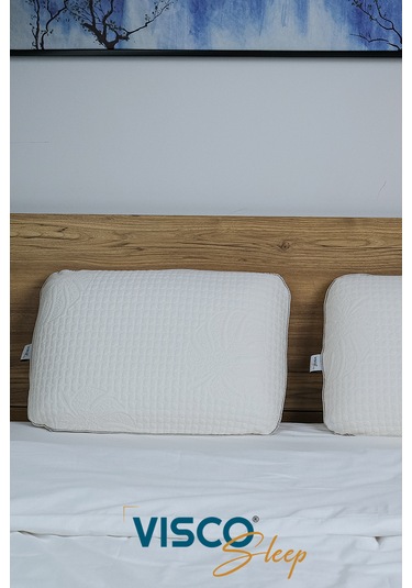 Visco Yastık Doğal Viskon Kılıf Ergonomik Yastık 60 x 40 x 15 CM
