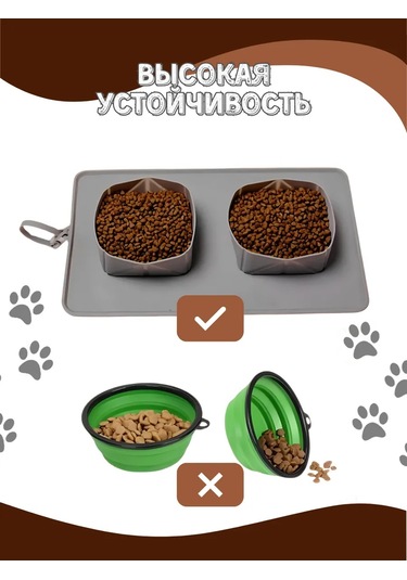 Buy For I Kedi Ve Köpekler İçin Katlanabilir Silikon Kâse 220347429