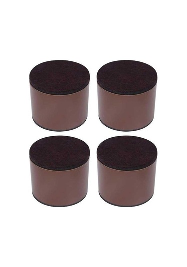 Suntek 4 Adet Kahverengi Yatak Yükseltici Masa Kanepe Ayakları 60x52mm, Dayanıklı Karbon Çelik, Kolay Montaj Diğer Diğer