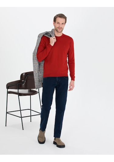 Pierre Cardin Erkek Kiremit Kazak /triko 50257301-vr031 Kiremit