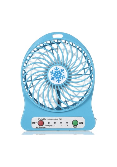 Hangfox Taşınabilir Usb Mini Fan - 3 Hızlı Mod, Led Aydınlatma, Şarj Edilebilir, Ofis & Dış Mekan Kullanımı