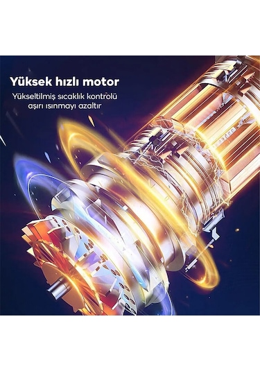 Ally ST-6644 Portatif Vakumlu Üflemeli Mini Araç Süpürgesi Siyah