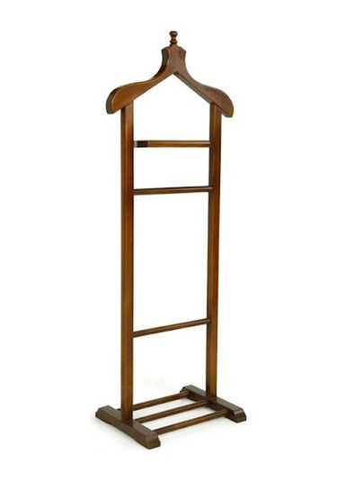 Tekli Dilsiz Uşak&Askılık Tamamı Ağaç Ceviz Ahşap Renk Ceviz