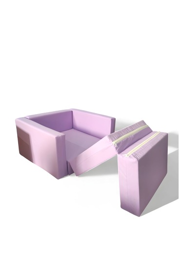 Katlanır Yer Yatağı - Çocuk Koltuğu - Bebek Yatağı 0-5 Yaş Lila