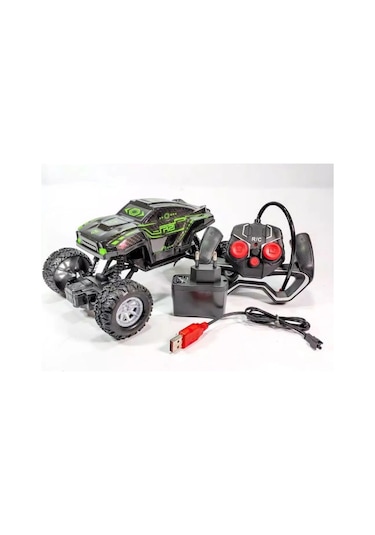Ethem Oyuncak Rock Crawler Colorful Cool Lights Uzaktan Kumandalı Araba Lh-c026 Yeşil