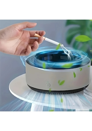 Dashanshop Taşınabilir Şarjlı Hava Temizleyici & Akıllı Kül Tablası - Yeşil