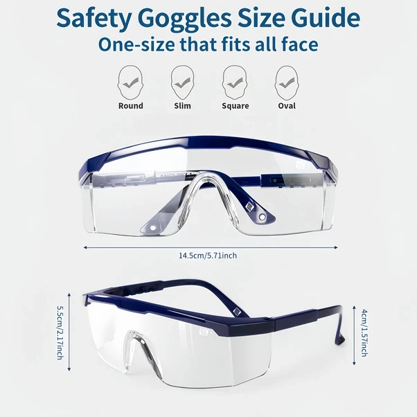 Willowhaven 6 Adet Buğu Önleyici Gri Güvenlik Gözlüğü Ayarlanabilir Şakak Ergonomik Lens