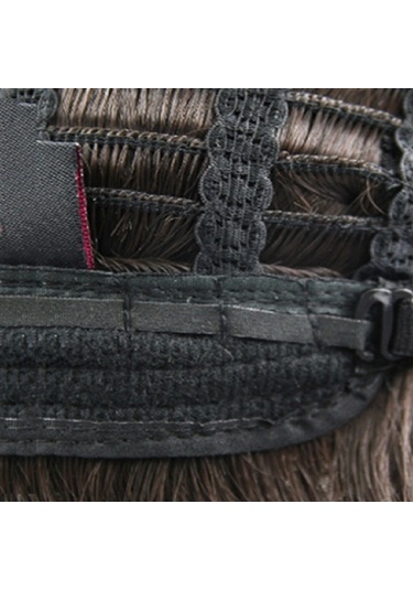 Cbtx Kadınlar İçin Gerçekçi Uzun Düz Saç Peruk Sentetik Elyaf Başlık, Stil: Kısa Soğuk Kahverengi 45cm