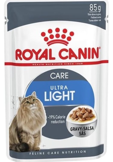 Royal Canin Ultra Light Gravy Pouch Yetişkin Kedi Maması 85 G