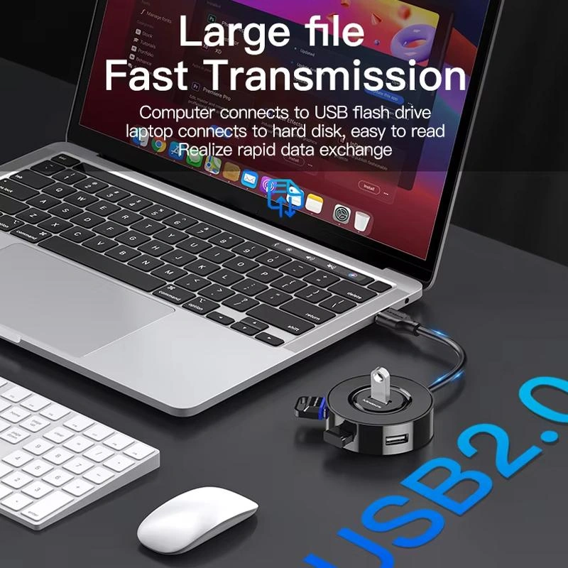 Sones Mindpure Us018 Bilgisayar Genişletme Usb2.0 4 Portlu Hub, Uzunluk: 0,3 M Siyah