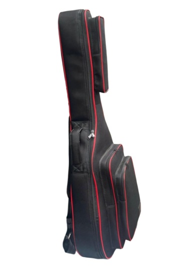 Klasik Gitar Çantası-kılıf-siyah-kırmızı Fitil-gtrsiyahred001