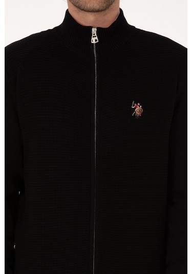 U.s. Polo Assn. Erkek Siyah Hırka Triko 50307800-vr046 Siyah