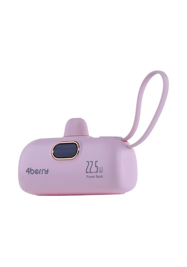 Dx268y Pembe Powerbank 5.000 Mah, 22.5 W Lightning Hızlı Şarj