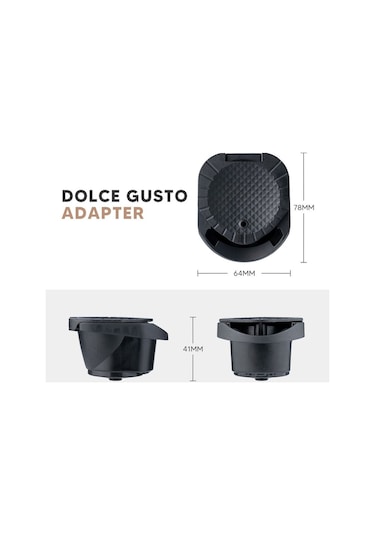 Dinosaurs Nespresso Kapsülleri Için Adaptör Dolce Gusto Crema'yı Dönüştürün 1 Adet