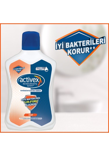 Activex Aktif Sıvı Sabun 3 x 1 L