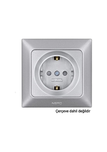 Ne Ad Aras Topraklı Priz Gümüş