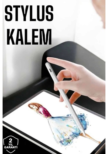 Buğz Tablet Kalemi Stylus Pen Dokunmatik Kalem Android Ve İos Uyumlu Şarjlı Diğer