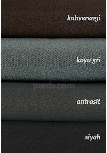 Blackout Karartma Güneşlik Düz Pilesiz Gri Kahve