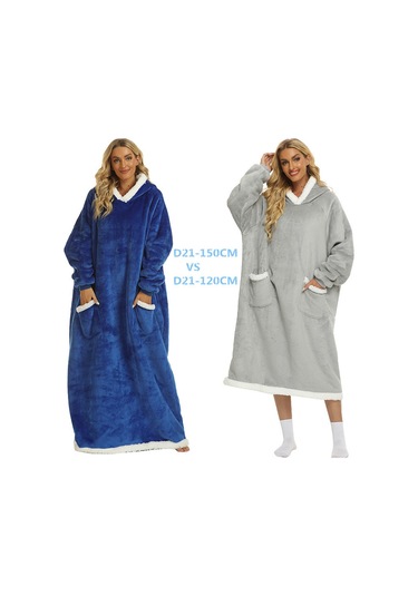 Battaniye Dikey Cep Tembel Battaniye Flanel 150 Elbise Uzunluğu Tv Tv Battaniye Bornoz Tarzı 6 Diğer