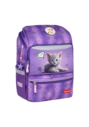 Belmil Cute Cat Zippy Okul Çantası 405-79 Çok Renkli