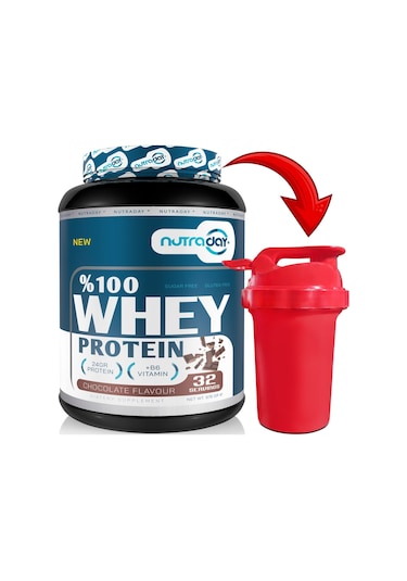 Whey Protein 976 Gr Çikolata Aromalı Protein Tozu 24 Gram Protein 32 Servis Shaker Hediyeli